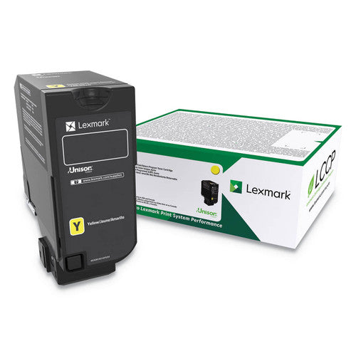 Lexmark 74C6HY0 High Yield Yellow Toner Cartridge 12000 Pages