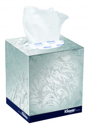 Kleenex Facial Tissue Cube White 2 Ply 90 Sheets Pack of 24
