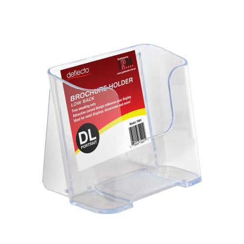 Deflecto Low Back Brochure Holder DL Portrait