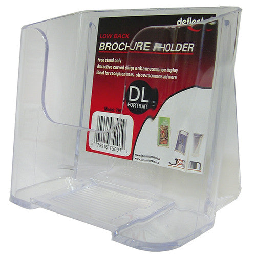 Deflecto Low Back Brochure Holder DL Portrait