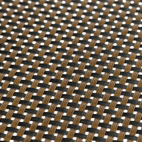 Weatherdon Connoisseur Woven PVC Placemat Brown and Black Box of 12
