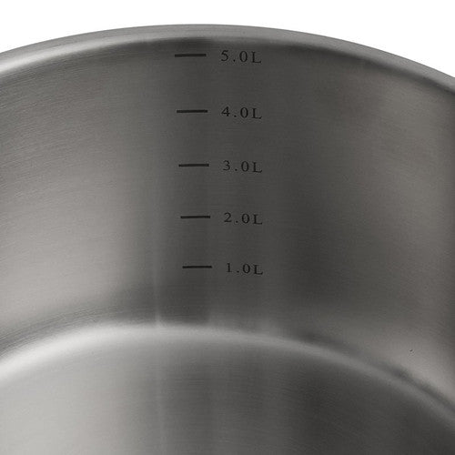 Weatherdon Connoisseur Saucepan 18cm Stainless Steel with Glass Lid