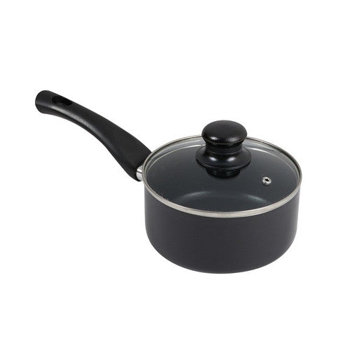 Connoisseur Non-Stick Saucepan 16cm with Glass Lid