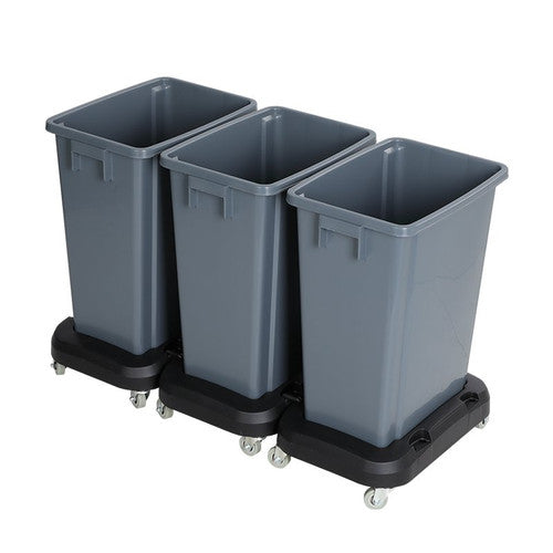Compass Recycling Bin 60L Grey Min Order 3 Units (Lid and Castors Sold Separately)