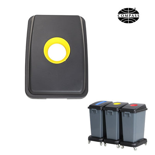 Compass Yellow Lid for 60L Recycling Bin