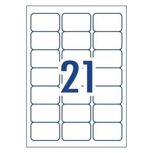 Avery Premium Address Labels with Trueblock L7160 2100 Pack 63.5 x 38.1mm Laser White 21UP 100 Sheets
