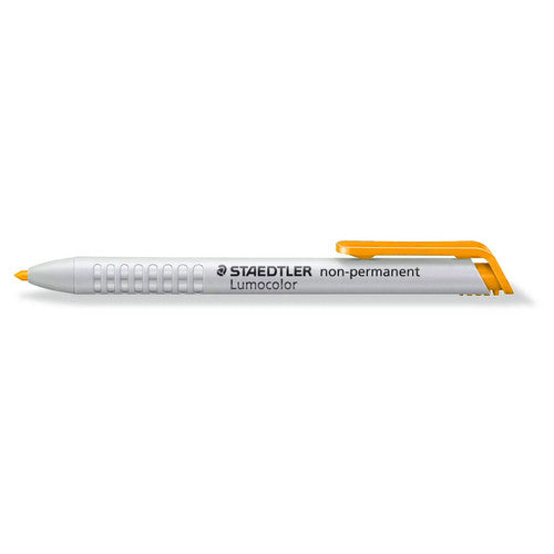 Staedtler 768N-1 Lumocolor Non-Permanent Omnichrom Dry Marker Yellow Box of 5
