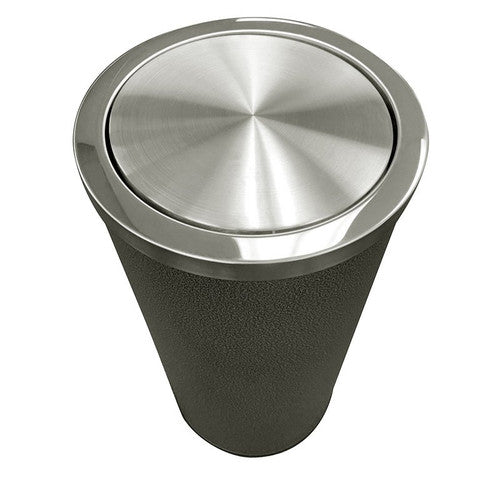 Compass Swing Top Bin Hammertone Grey 30L