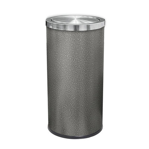 Compass Swing Top Bin Hammertone Grey 30L