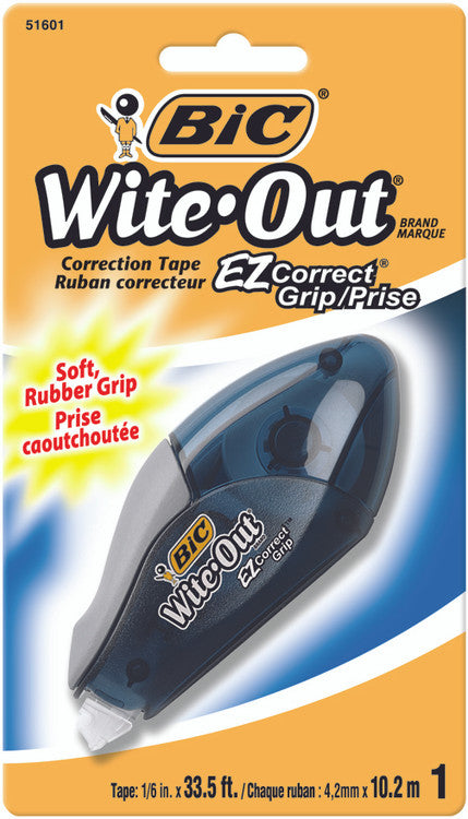 BIC 751601 Wite-Out EZ Grip Correction Tape 4.2mm x 10.2m Box of 6