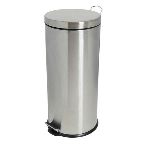 Compass Round Pedal Bin Stainless Steel 30L