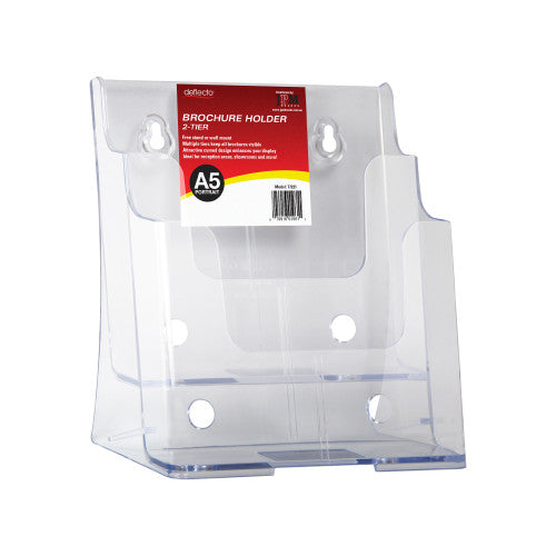 Deflecto 2 Pocket 2 Tier Brochure Holder A5