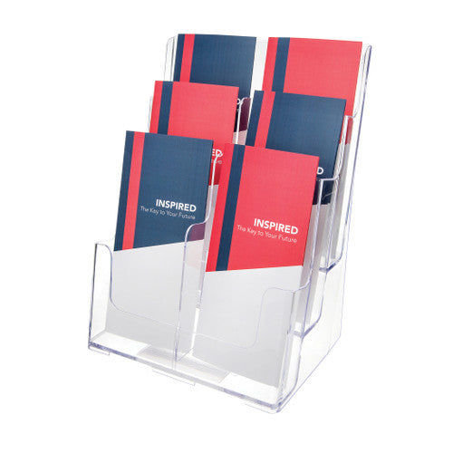 Deflecto 6 Pocket 3 Tier Brochure Holder DL