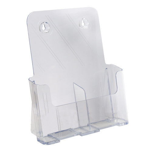 Deflecto Brochure Holder 2 Pocket DL Portrait High Back