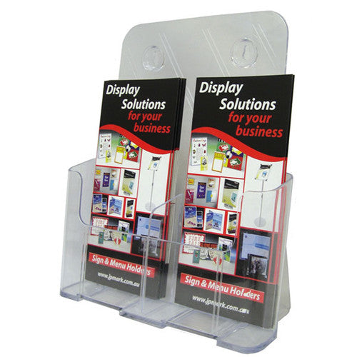 Deflecto Brochure Holder 2 Pocket DL Portrait High Back