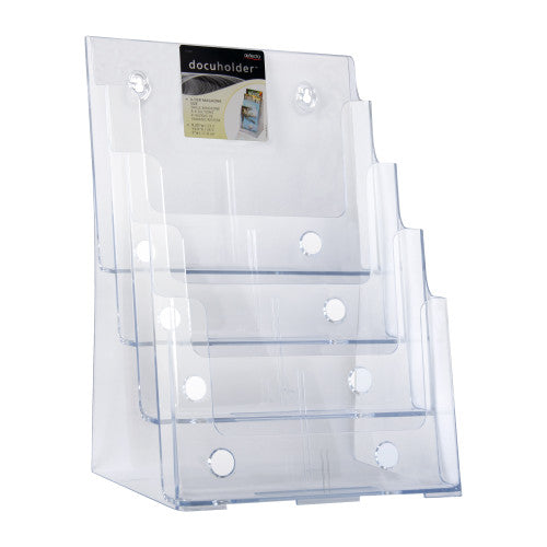 Deflecto 4 Pocket 4 Tier Brochure Holder A4