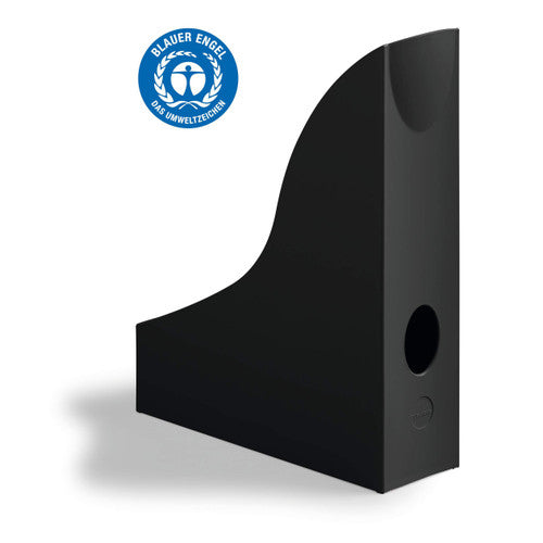 Magazine Rack Eco A4 Black Pack 6