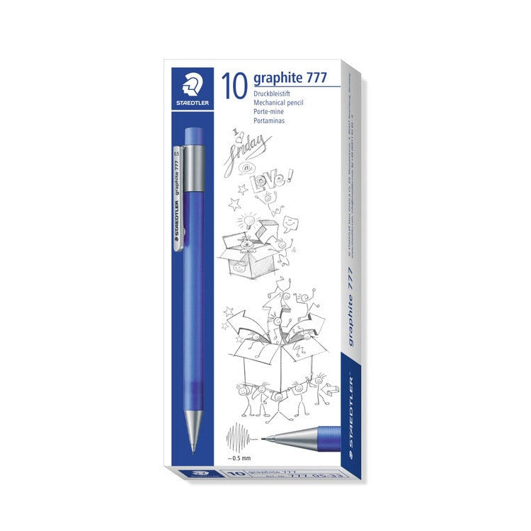 Staedtler Graphite 777 Mechanical Pencil 0.5mm Cobalt Blue Box 10 777 05-33