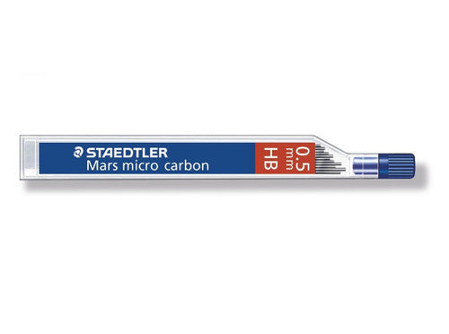 Staedtler 7775SBK25D Graphite 777 Mechanical Pencil 0.5mm + Tube of 12 HB Mars Micro Carbon Leads Blistercard 10