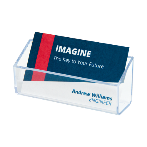Deflecto Wall Mount Business Card Holder Landscape