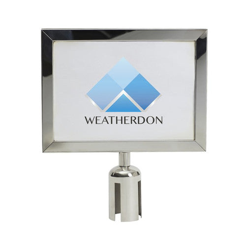 Compass A4 Horizontal Sign for Belt Barrier 781201