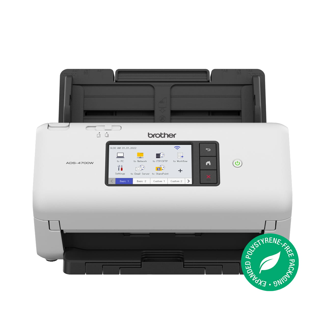 Brother ADS-4700W Professional Desktop Document Scanner - front view
