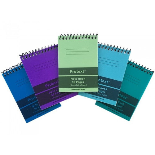 Protext Pocket Notebook 110 x 78mm PP 96 Page Ruled Assorted