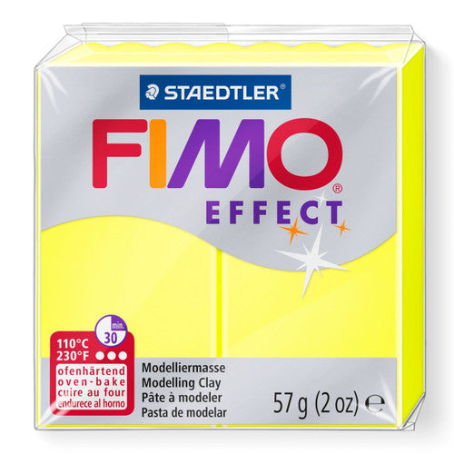 Fimo Effect Standard Block 57g Neon Yellow