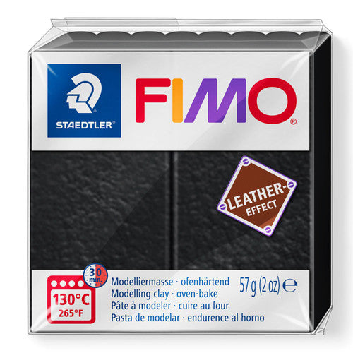 Fimo Leather-Effect Black