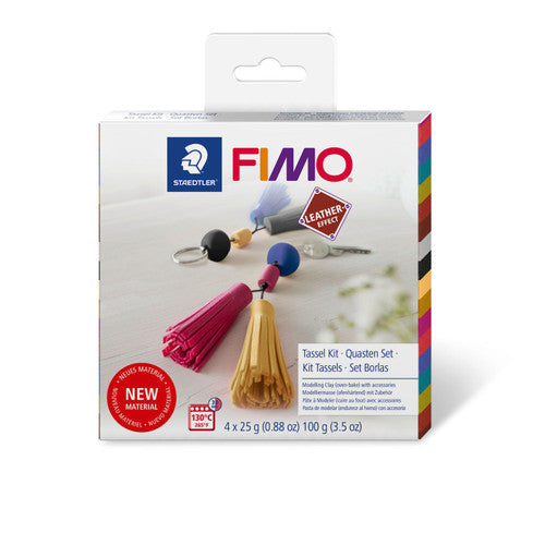 Fimo Leather-Effect DIY Tassel Set