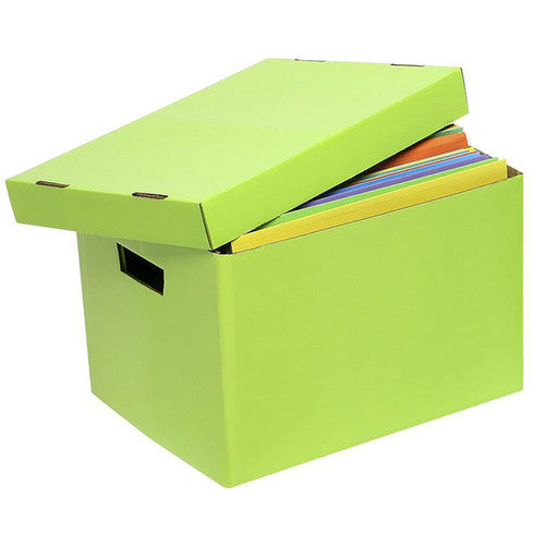 Marbig Coloured Archive Box Lime Pack of 20
