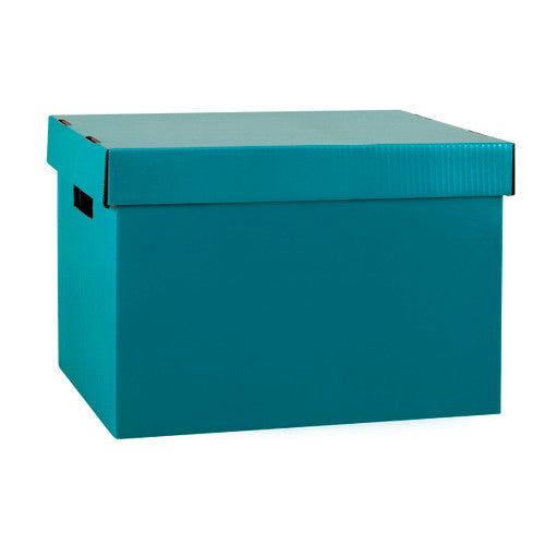 Marbig Coloured Archive Box Teal Pack of 10