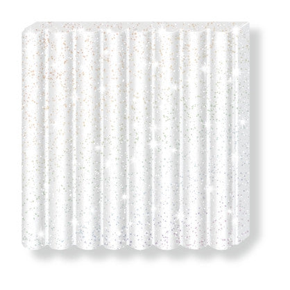 Fimo Effect Standard Block Glitter White
