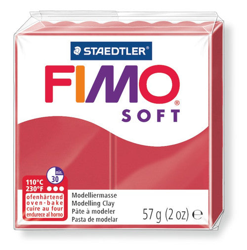 Fimo Soft Standard Block Cherry Red
