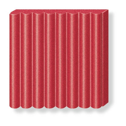 Fimo Effect Standard Block Metallic Ruby Red