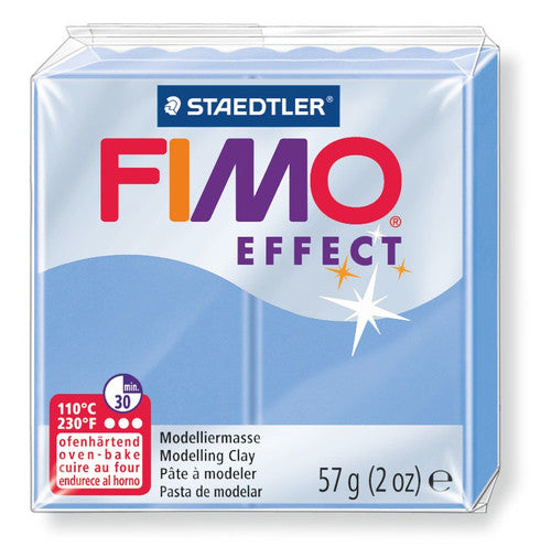 Fimo Effect Standard Block Agate Blue