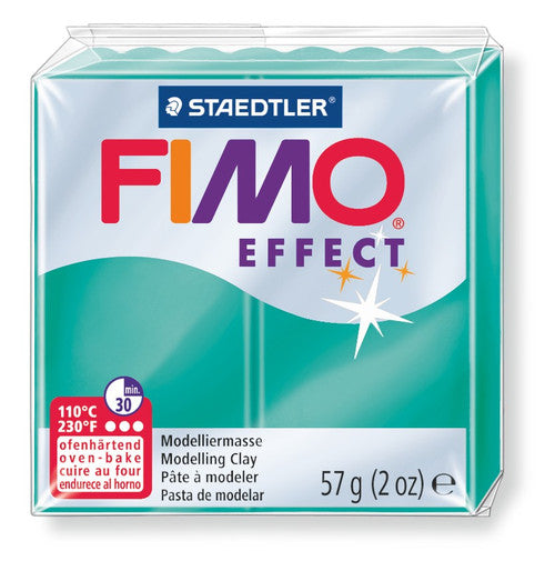 Fimo Effect Standard Block Translucent Green