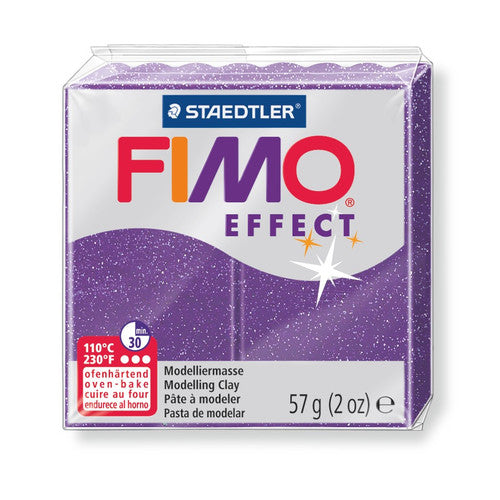 Fimo Effect Standard Block Glitter Purple