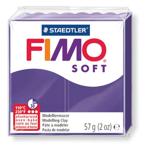 Staedtler FIMO Soft Standard Block Plum oven-bake polymer clay