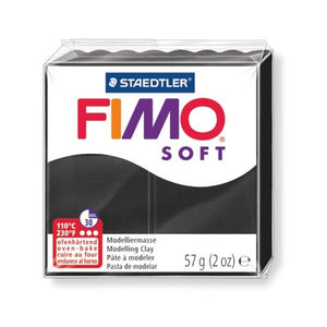 Staedtler FIMO Soft Standard Block Black oven-bake polymer clay