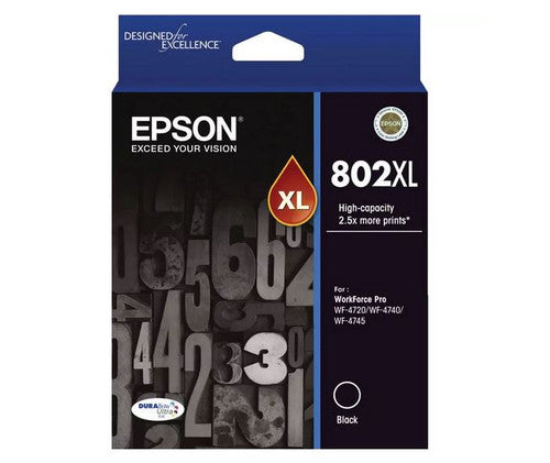Epson C13T356192 802XL High Yield Durabrite Ultra Ink Black