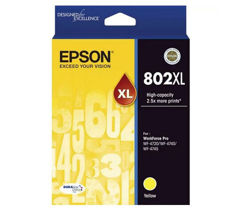 Epson C13T356492 802XL High Yield Durabrite Ultra Ink Yellow
