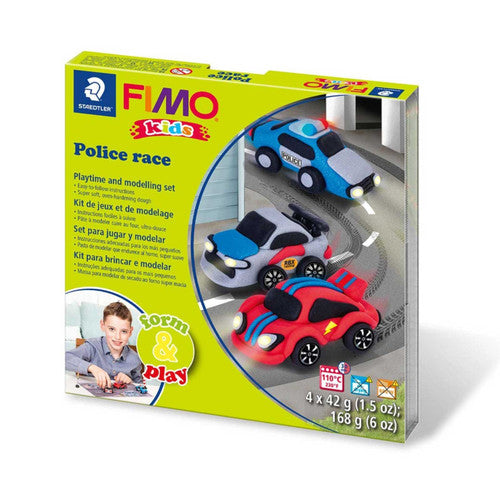 Fimo Kids Form and Play Police Race