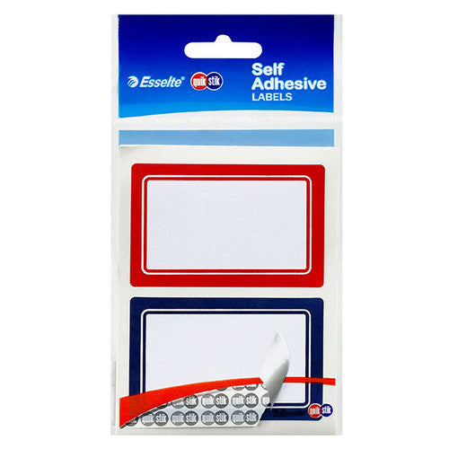 QuikStik Label Rectangular with Border 48 x 75mm Hangsell Pack 12