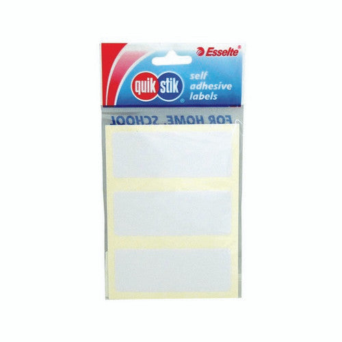 QuikStik Label Rectangle 29 x 76mm White Hangsell Pack of 21