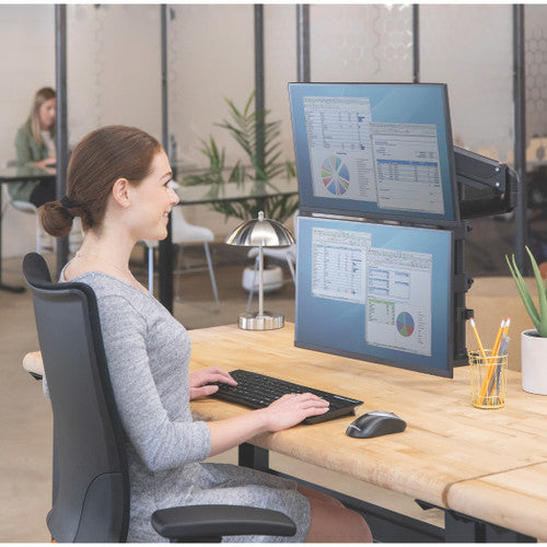 Fellowes Monitor Arm Platinum Series Dual Stacking
