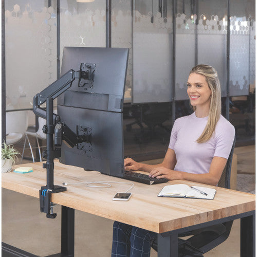 Fellowes Monitor Arm Platinum Series Dual Stacking