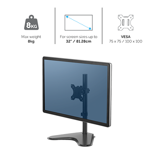 Fellowes Monitor Arm Professional Series Freestanding Single