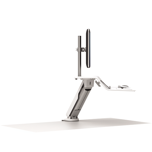 Fellowes Lotus RT Sit Stand Workstation Single White
