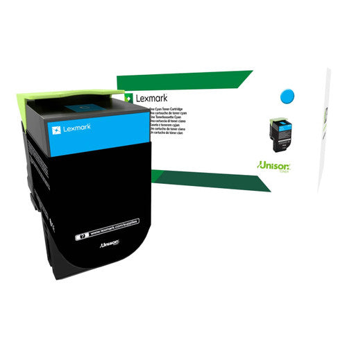 Lexmark 80C8XCE Extra High Yield Cyan Toner Cartridge 4000 Pages